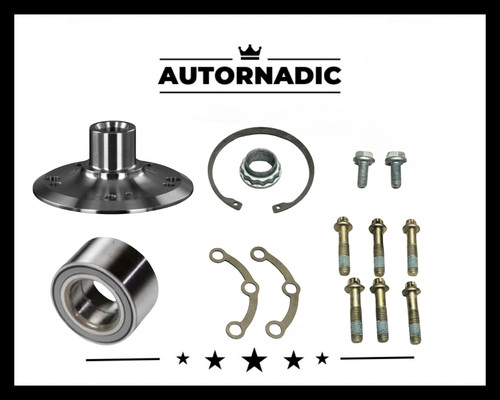 Rear wheel hub and - rear, bearing