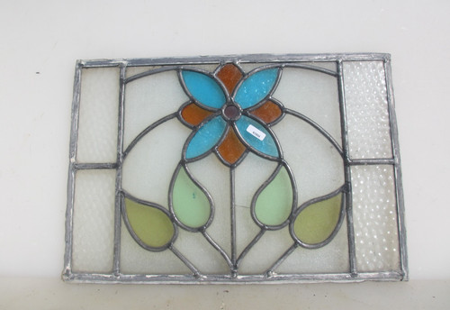 Antique stained glass window - antique,