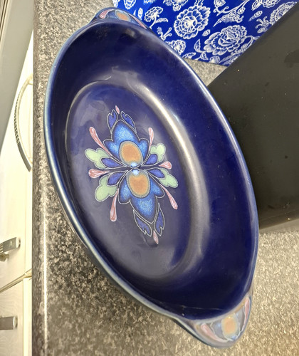 Denby baroque blue oval - baroque,