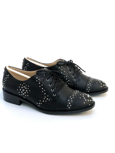 Zara woman black brogues - zara,