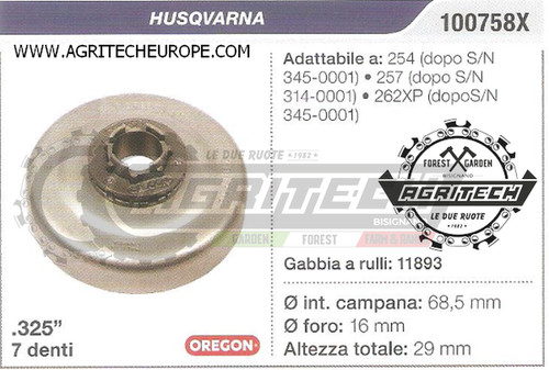 100758x sprocket clutch drum - sprocket,