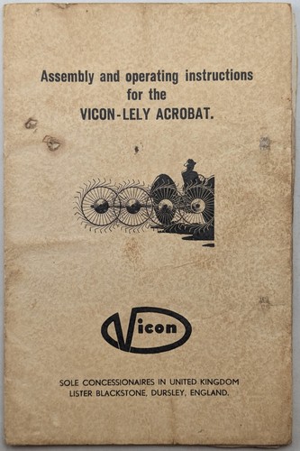 Original vicon lely acrobat - vicon,