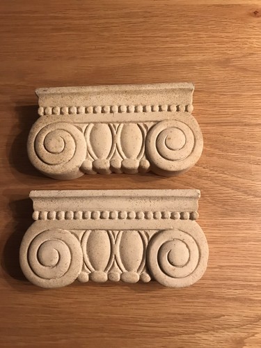 Pair decorative scroll - pair, of