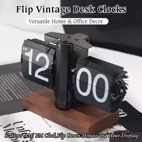 Flip clock vintage - desk, clocks