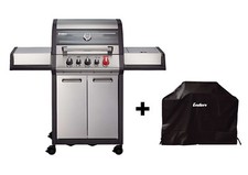 Enders Gas BBQ Monroe Pro 3 SIK Turbo 3 Burner, Side Burner, Inc Hood EU