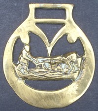 Horse Brass: "Speed The Plough", Free P&P, farm farmer ploughing shire heavy