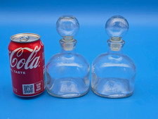 2 x Vintage Glass Bottles With