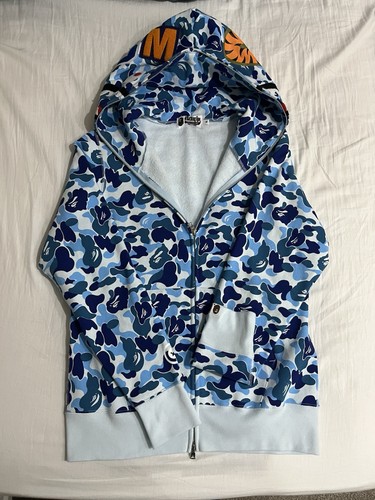 Bape blue camo shark full - bape,