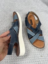 loretta shoes Size Uk 7 Eur 40 In Blue Leather 