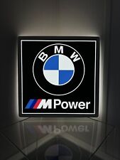 BMW M Power Illuminated Sign - High-Quality LED Wall Decor - Wall Art