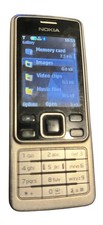 Vintage Nokia 6300 Mobile Phone in Silver without charger- FULLY  WORKING