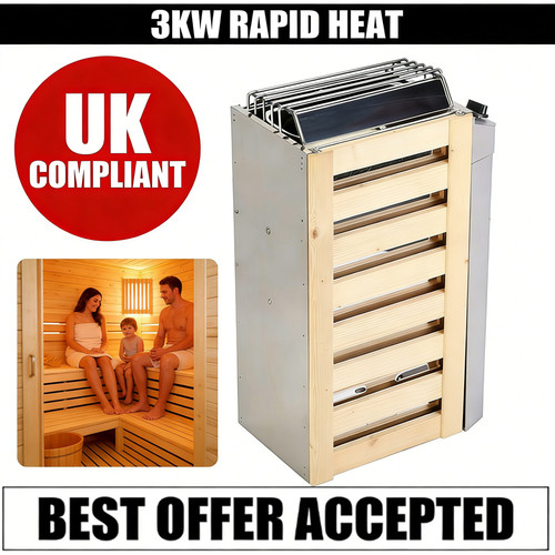 Compliant 3kw sauna heater - 3kw,
