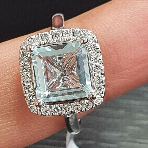 50ct princess cut aquamarine - 2.50ct,