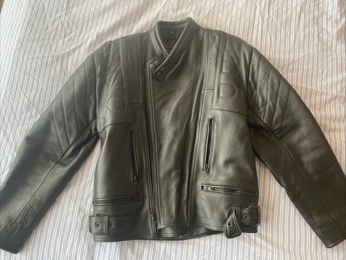 Men real leather motorcycle - men's,