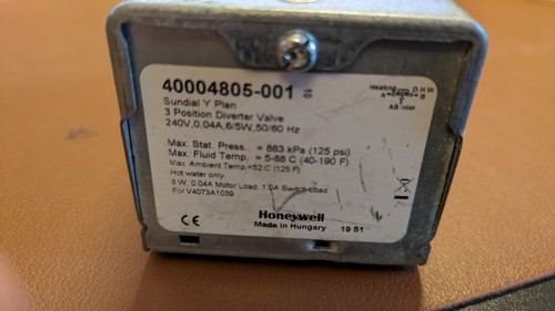 Honeywell v4073 - honeywell,