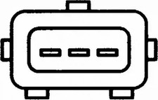throttle position sensor Clockwise rotation 6PX 008 476-341 HELLA for BMW OPEL