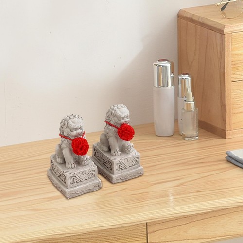 Dogs statue asian stone - fu,
