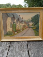 Vintage Framed Signed TOTS Isle Of White, Winkle St. Handpainted in Oil 