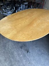 Vintage Piet Hein Super-Elliptical Solid Wood Dining Table By Fritz Hansen