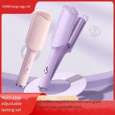 Curling Tongs Curling Wand 42mm Hair Curler Large Barrel Curling for Long Hair A