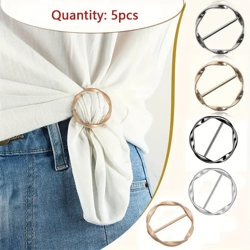 5pcs metal scarf ring - metal, clips