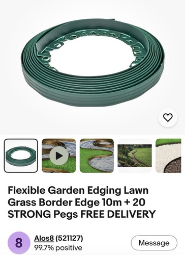Flexible garden edging - garden,