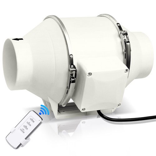 Inline pipe duct bathroom - 4",