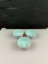 3 x Denby Blue Linen Ramekin Dishes 3.75" Wide 1st Quality