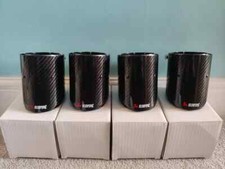 4 x Bmw Exhaust Tips Black