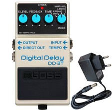 Boss DD-3T Digital Delay Effects Unit + 9V Power Supply