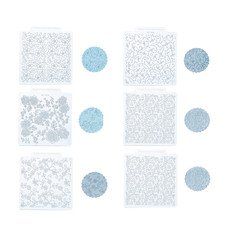 Flower Pattern DIY Baking Cookie Stamp Fondant Impression Mat Clay Texture Sheet