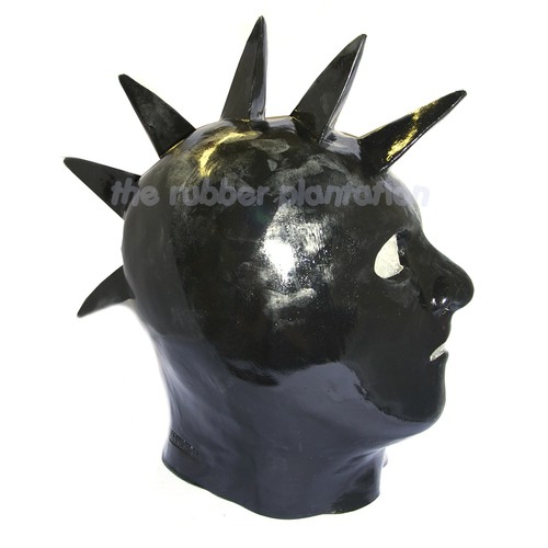 Black latex spikey - spikey, gimp