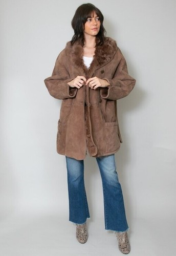 Vintage brown shearling - 80's,