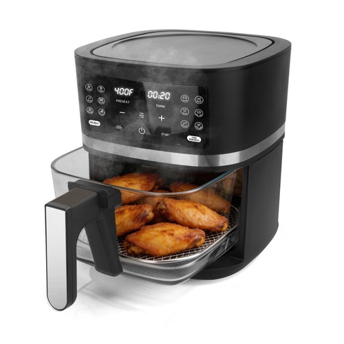Glass air fryer - 12-in-1,