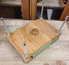 Handmade Oak Bookbinding Press