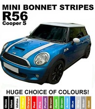 MINI R55, R56, R57 Cooper S Bonnet Stripes & Pinstripe Exact Shape as Originals