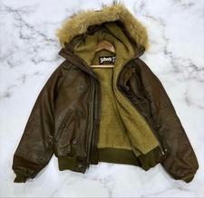 Schott Fur Hoodie leather