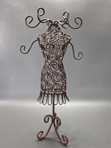 Brown metal wire dress - metal,