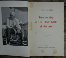 TOMMY ARMOUR "How to Play Your