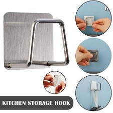 1-3x Kitchen Steel Sink Sponges Holder Self Adhesive Rack Drying Drain Sell