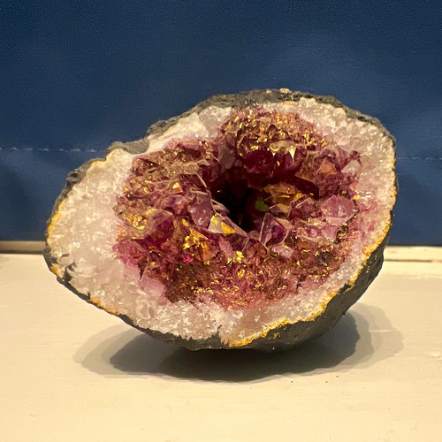 Natural amethyst geode crystal - natural,