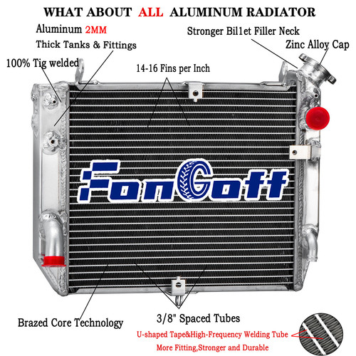 Rows aluminium radiator for - 2,