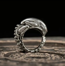 Alien Xenomorph Ring HR Giger Style Aliens Collectible Jewellery Resizeable New