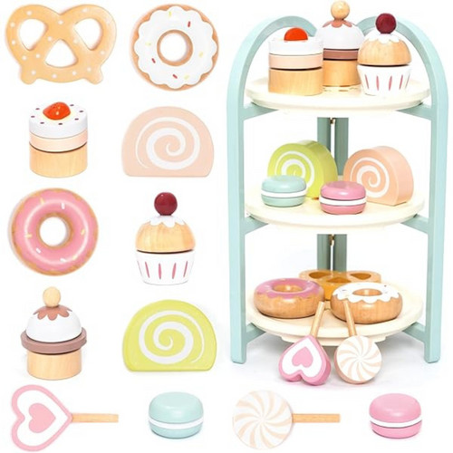 Wooden cake stand playset for - wooden,