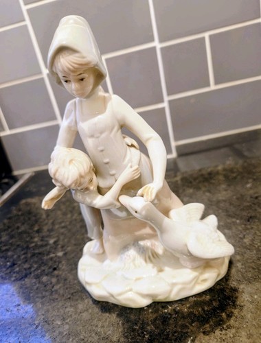 Vintage porcelain boy and - boy,
