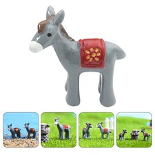 6 Pcs Mini Resin Donkey