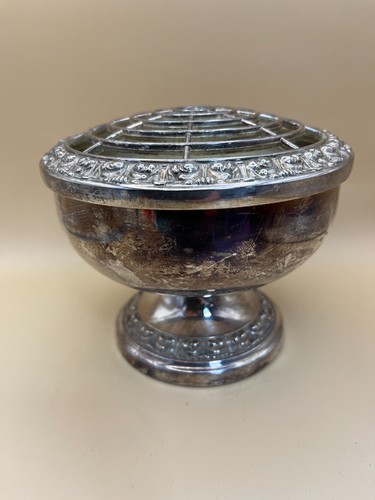 Antique silver plated posy - antique,