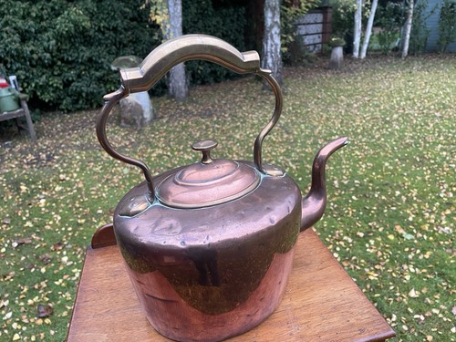 Georgian copper kettle - georgian, seamed