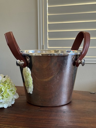 Large silver plated ice bucket - silver,