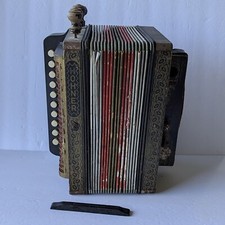 Antique M Hohner Button Accordion